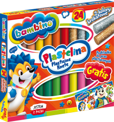 Bambino пластилин 24 цв. с подложка