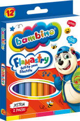 Bambino флумастери 12 цв.