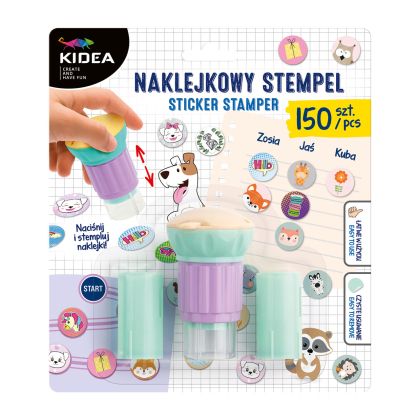 KIDEA печат за стикери 150 бр.
