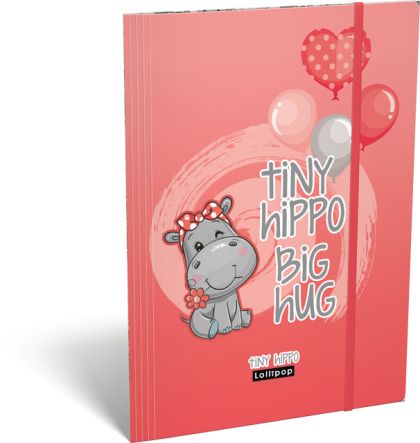 LIZZY CARD LOLLIPOP Thiny Hippo папка с ластик