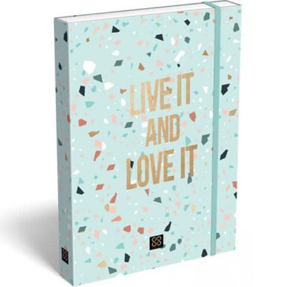 CORNELL TERRAZZO GOLD кутия с ластик