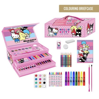 HELLO KITTY рисувателен комплект в куфар, 3 нива