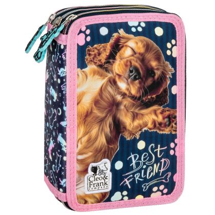 CLEO and FRANK 44 несесер с 3 ципа, ПЪЛЕН