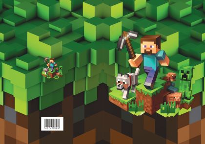 MINECRAFT тетрадка А5, офсет, 20л. – големи квадрати