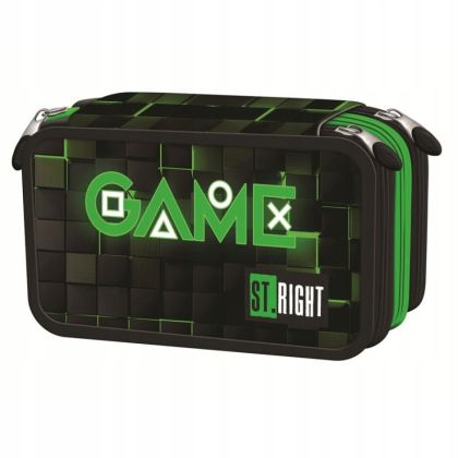 St. Right Green Game несесер с 3 ципа, ПЪЛЕН
