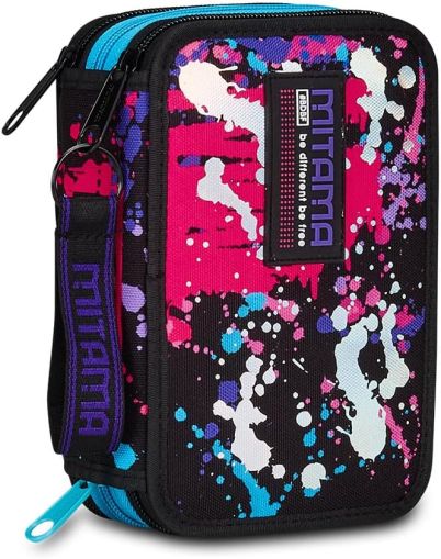 MITAMA Color Splash Girl несесер с 3 ципа, ПЪЛЕН