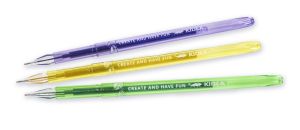 KIDEA брокатни химикалки 6 цв. Диамант