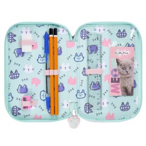 My Little Friend Fluffy Kitty несесер с 3 ципа, ПЪЛЕН