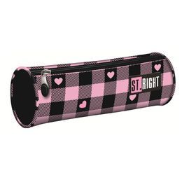 St. Right Pink Checkered цилиндричен несесер