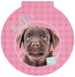 STUDIO PETS плюшен кръгъл несесер с 2 бр. тефтерчета