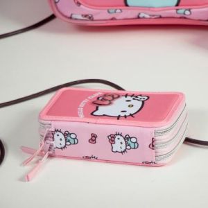 HELLO KITTY несесер с 3 ципа, ПЪЛЕН