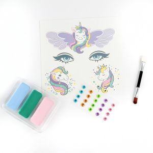 KIDEA бои за лице с диаманти и стикер Еднорог