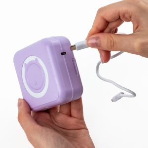 KIDEA термичен принтер лилав