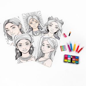 KIDEA оцветяване с грим Принцеси