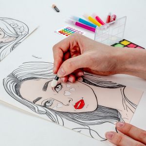 KIDEA оцветяване с грим Принцеси