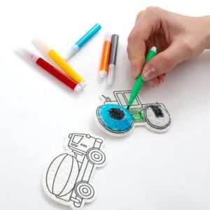 KIDEA магически карти за оцветяване Превозни средства