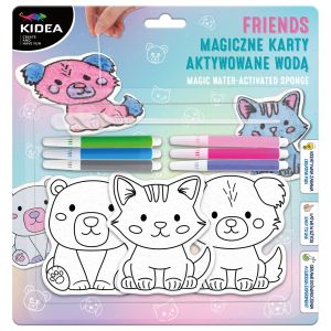 KIDEA магически карти за оцветяване Приятели