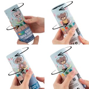 KIDEA Super Jumbo цветни моливи с острилка