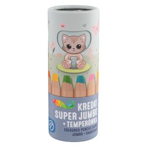 KIDEA Super Jumbo цветни моливи с острилка