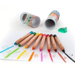 KIDEA Super Jumbo цветни моливи с острилка