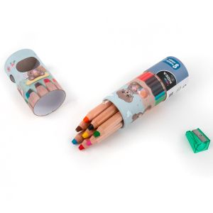 KIDEA Super Jumbo цветни моливи с острилка