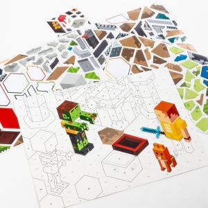 KIDEA игра със стикери по номера Minecraft