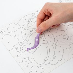 KIDEA игра със стикери по номера Магия