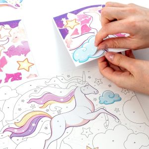 KIDEA игра със стикери по номера Магия