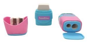 Bambino двойна острилка с гума Zoo