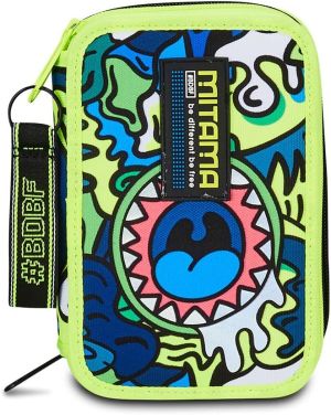 MITAMA Fluo Monster несесер с 3 ципа, ПЪЛЕН