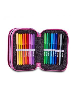 MITAMA Flower Fashion несесер с 3 ципа, ПЪЛЕН