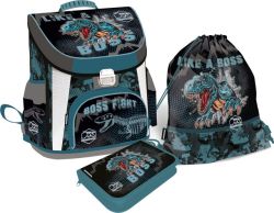 LIZZY CARD DINO COOL Boss комплект 3 в 1 - раница, несесер, спортна торба