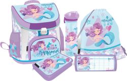 LIZZY CARD MERMAID Sweet комплект 5 в 1 - раница, несесер, спортна торба, бутилка, кутия за храна