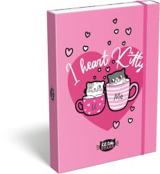 LIZZY CARD KITTOK Heart Kitty кутия с ластик А4