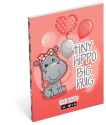 LIZZY CARD LOLLIPOP Thiny Hippo тефтерче А7