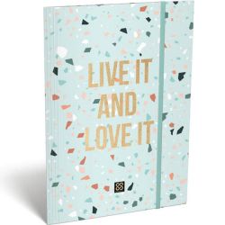 CORNELL TERRAZZO GOLD папка с ластик