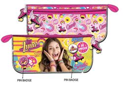 SOY LUNA 3D несесер с 2 ципа и 2 значки