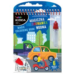 KIDEA книжка за рисуване с вода Автомобили