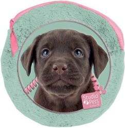 STUDIO PETS плюшен кръгъл несесер с 2 бр. тефтерчета