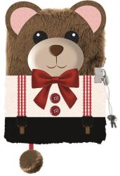 Плюшен таен дневник с катинар 3D A5 My Little Friend Teddy Bear