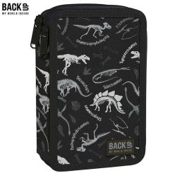 BackUp DW 114 Black Dinosaurs несесер с 2 ципа, ПЪЛЕН