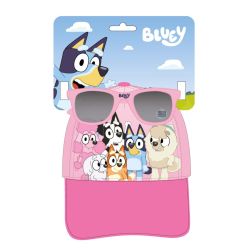 BLUEY комплект шапка и слънчеви очила РОЗОВА