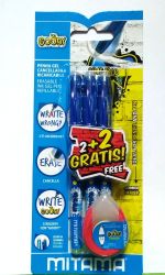 Изтриваеми химикалки с гумичка Mitama - Goody, сини