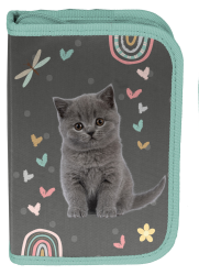LOVELY CAT несесер с 1 цип, ПЪЛЕН