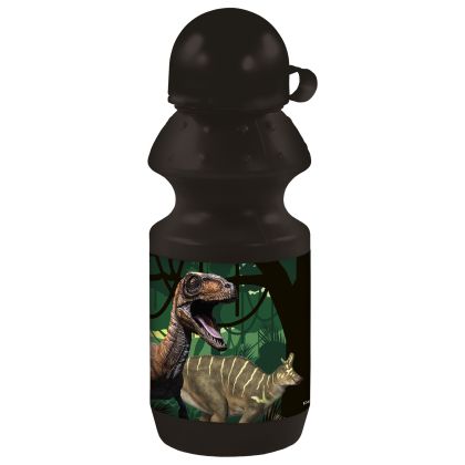 Бутилка Derform - Dinosaur 15, черна, 330 ml
