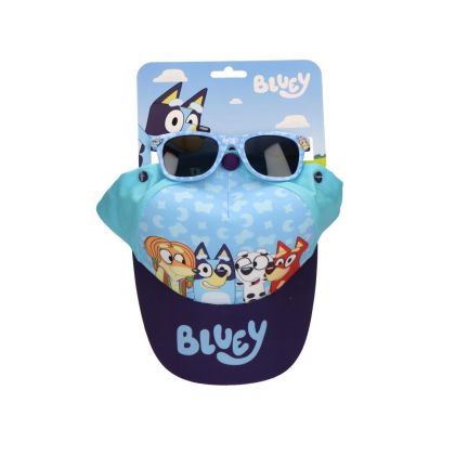 BLUEY комплект шапка и слънчеви очила СИН