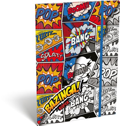 Папка с ластик А4 Lizzy Card - Supercomics Bazinga