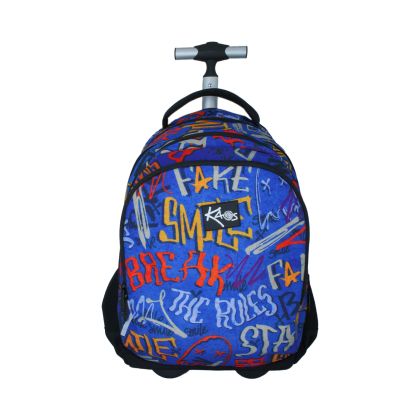 KAOS WHAT'S UP ученическа раница с колела 2 в 1