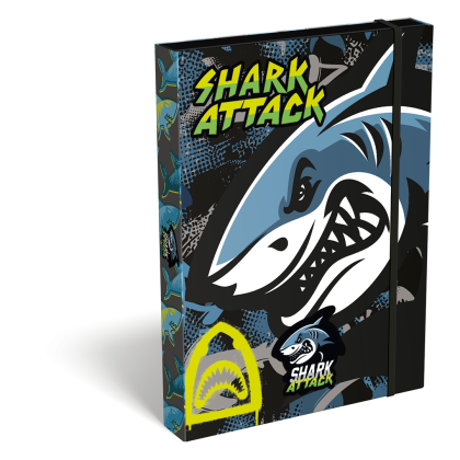 LIZZY CARD Shark ATTACK кутия с ластик А5
