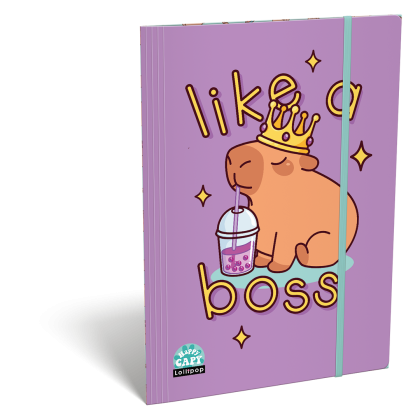 LIZZY CARD LOLLIPOP CAPYBARA папка с ластик А4